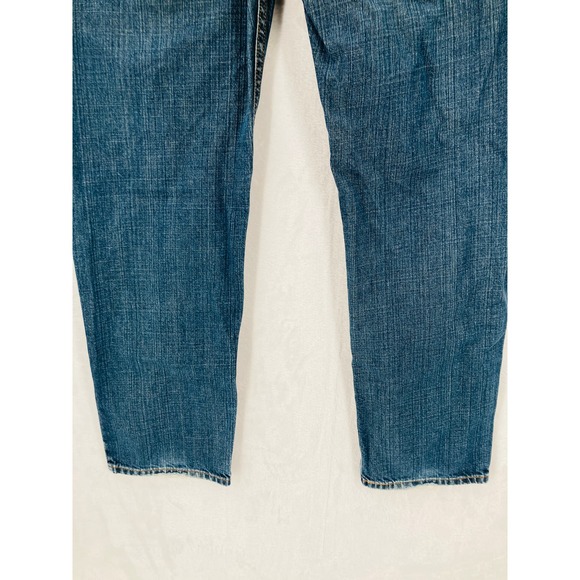 Levis 550 Jeans Mens 34x34 Relaxed Fit 100% Cotton Denim Distressed - Picture 11 of 16